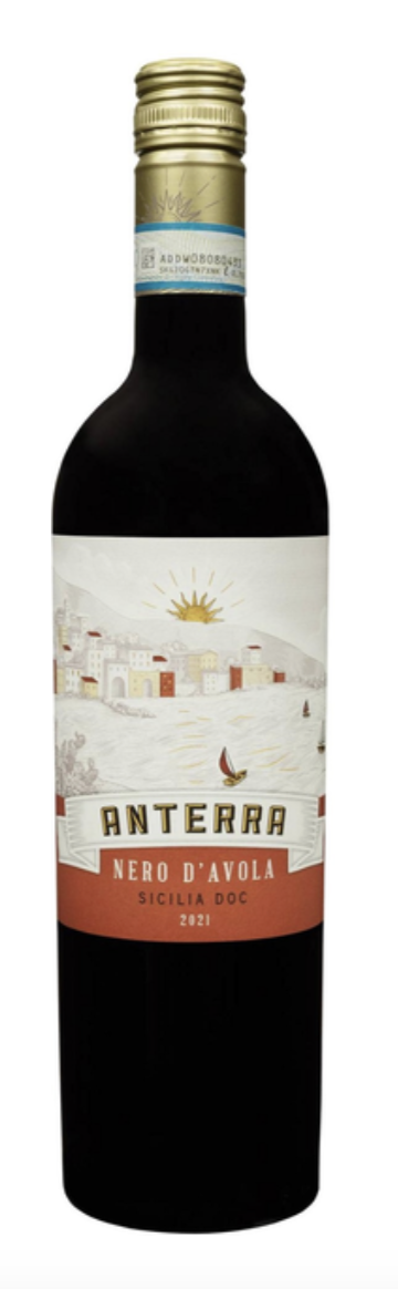 Вино Anterra Nero D'Avola Siciliа сухе червоне 12.5% 0.75 л
